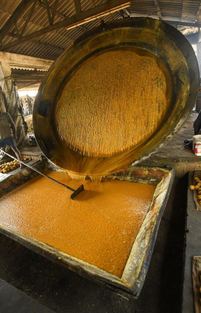 jaggery making